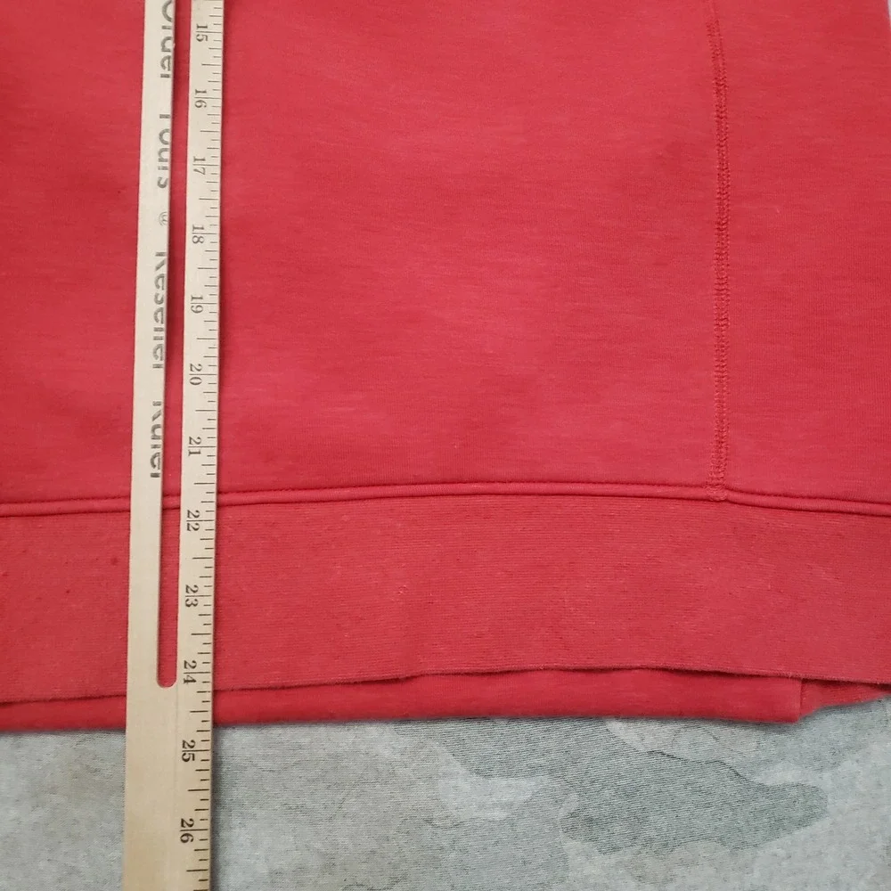 Nike Hoodie Women Large Red Tech Fleece Pullover Athletic Athleisure Gym Fitness